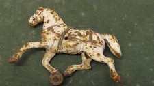 Vtg. Cast Iron Running Horse decor Garden