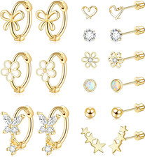 Hypoallergenic Earrings for Girls Surgical Stainless Steel Kids Jewelry for Teen