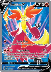 Delphox V 173/196 Lost Origin Full Art Ultra Rare Holo