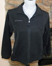 Columbia Youth Black Full Zip Fleece Jacket - Size 14-16