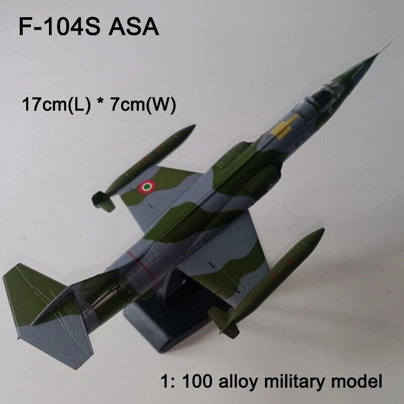 1:100 Lockheed F-104S ASA StarFighter Aircraft Model Diecast Military Collection - Image 2 of 4