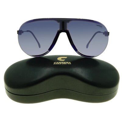 Carrera SUPERCHAMPION D51 XT Sunglasses Matte Black/Blue Mirror Special  Edition