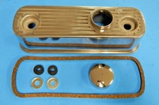 New Polished Alloy Valve Cover For Mg Midget 1958-1974 With Chrome Cap Gasket