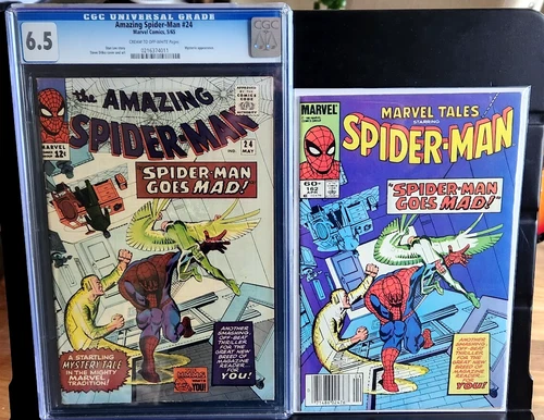 The Amazing Spider-Man # 24 CGC 6.5 (1965) & Reprint Marvel Tales #162 - Marvel
