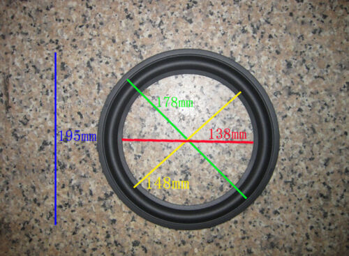 1pcs 8" inch Speaker 178C Rubber edge Speaker Surround woofer repair Kits