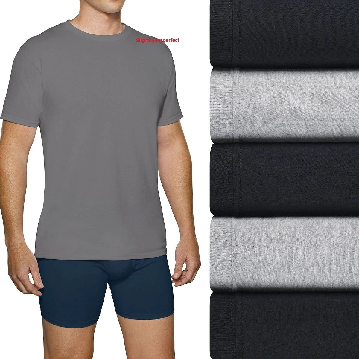 Fruit of the Loom® Big Men's 4 CREWS TEE 3XL    "100% Cotton~Slightly Imperfect" image 3