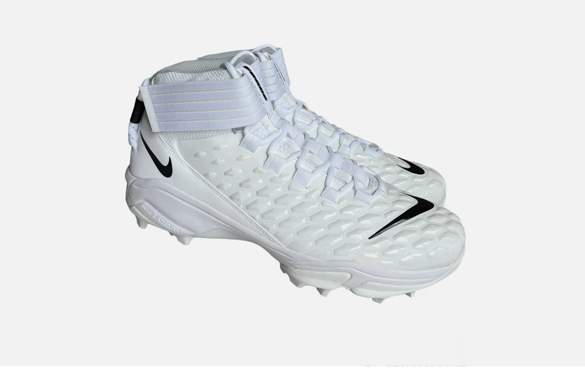 Nike Force Savage Shark 2 Mens Football Cleats White Grey DA5453-104 Size 14 Nike Force Savage Shark 2 Black White for Sale  main image 3
