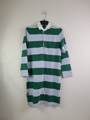 J. Crew Always Women's Green/White Striped Rugby Dress Size XS NWOT | eBay