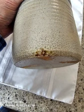 Vintage Rowe Pottery Salt glazed crock 1984 Bird on Branch