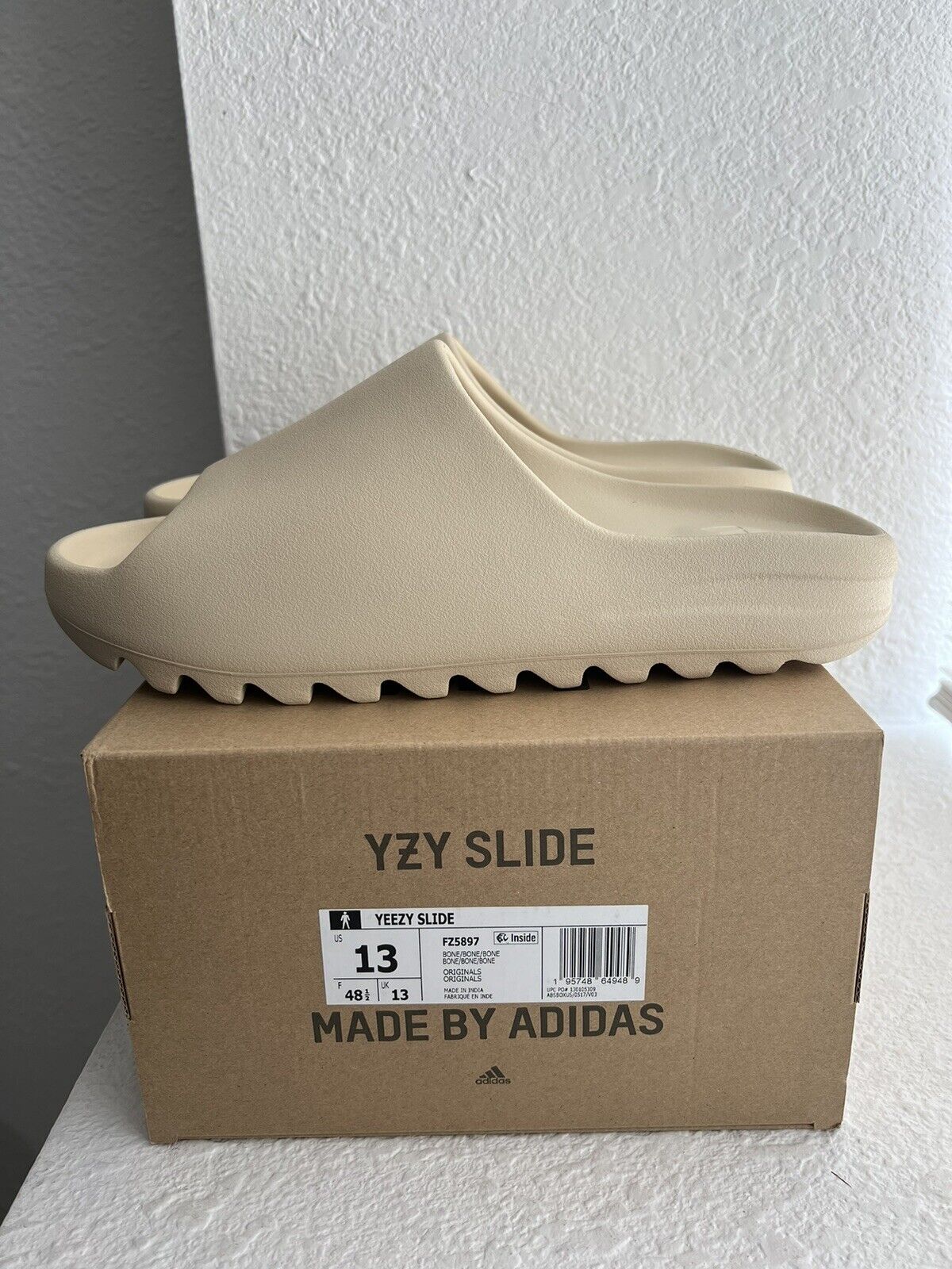 Adidas Yeezy Slide Bone FZ5897 (2022) Size 13 NEW DS | eBay