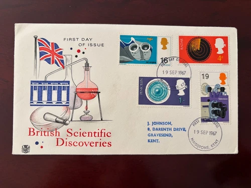 United Kingdom 1967 - British Discovery and Invention FDC with stamps set Kent