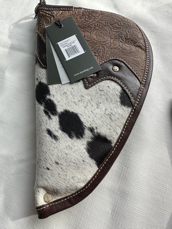 Myra NWT Hair On Hide Leather Gun Cover/ Gun Holder Or Gun Pouch