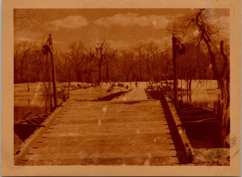 Vtg Color Photo 1943 WW2 US Army 113th Engineers Battalion Combat Training