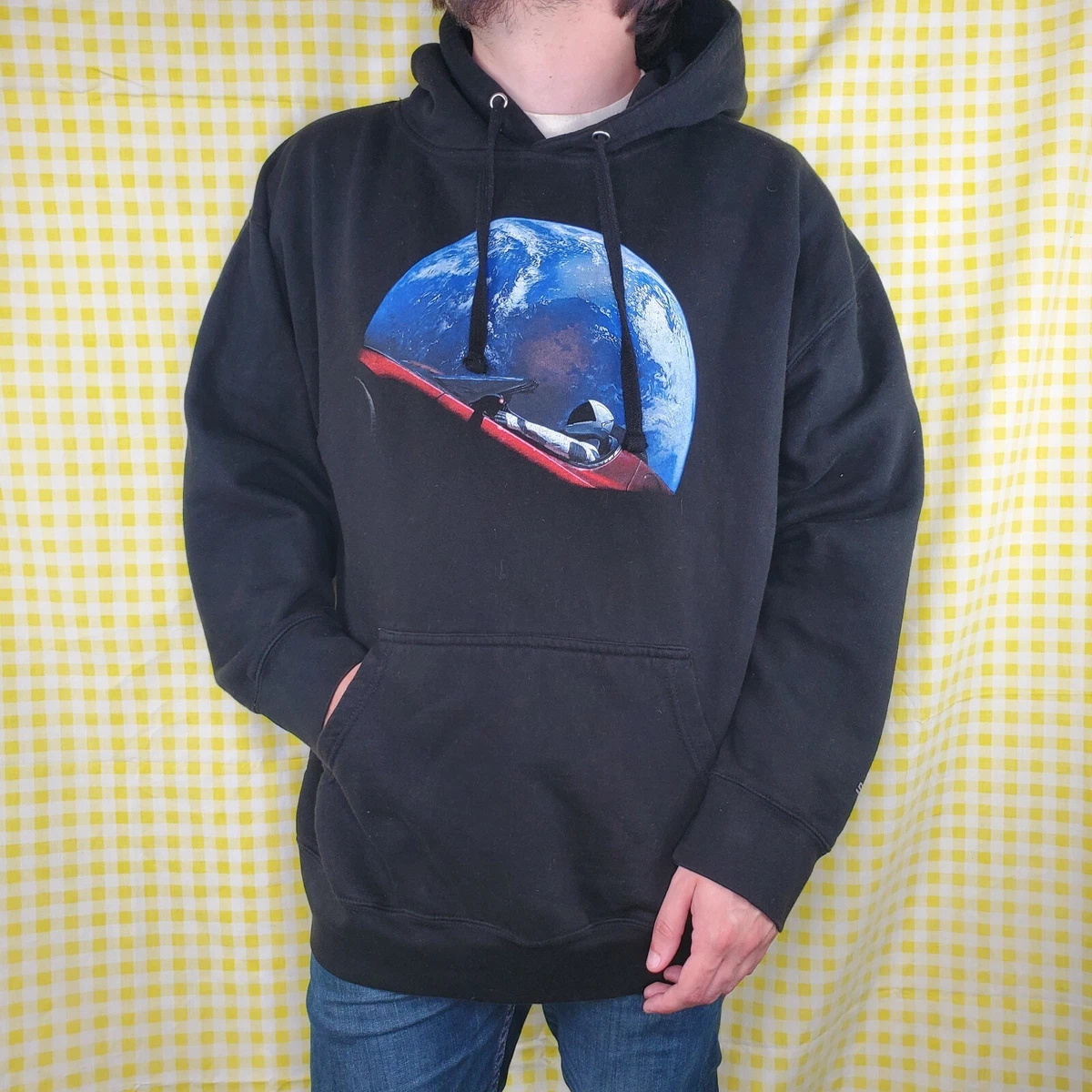 Rare SpaceX Starman FH Pullover Hoodie Unisex 2XL TESLA Roadster Elon Musk