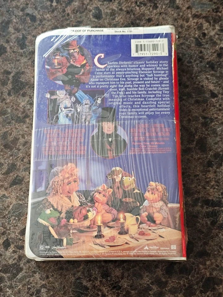 BRAND NEW The Muppet Christmas Carol (VHS; 1993) RARE Sealed OOP *SEE NOTES* - Image 3 of 3