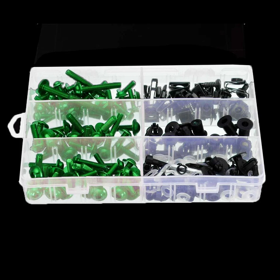 Juego completo de pernos de carenado aptos para NINJA 250R 300 400 650R tornillos tuerca pernos Foto 4 de 4