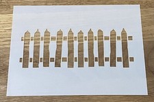 Fence Mylar Stencil Garden Airbrushing Craft Wall Art Painting 250 Micron