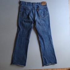 Vtg Levis Jeans 36x33 Blue Bootcut 517 Orange Tab USA Made Measure 35 x 31.5