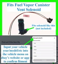 Conector de solenoide de ventilación de bote de vapor de combustible para Ford enchufe coleta arnés cableado