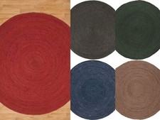 Round Rug Jute Braided Style Handmade Round Area Rug for Living Room Bedroom