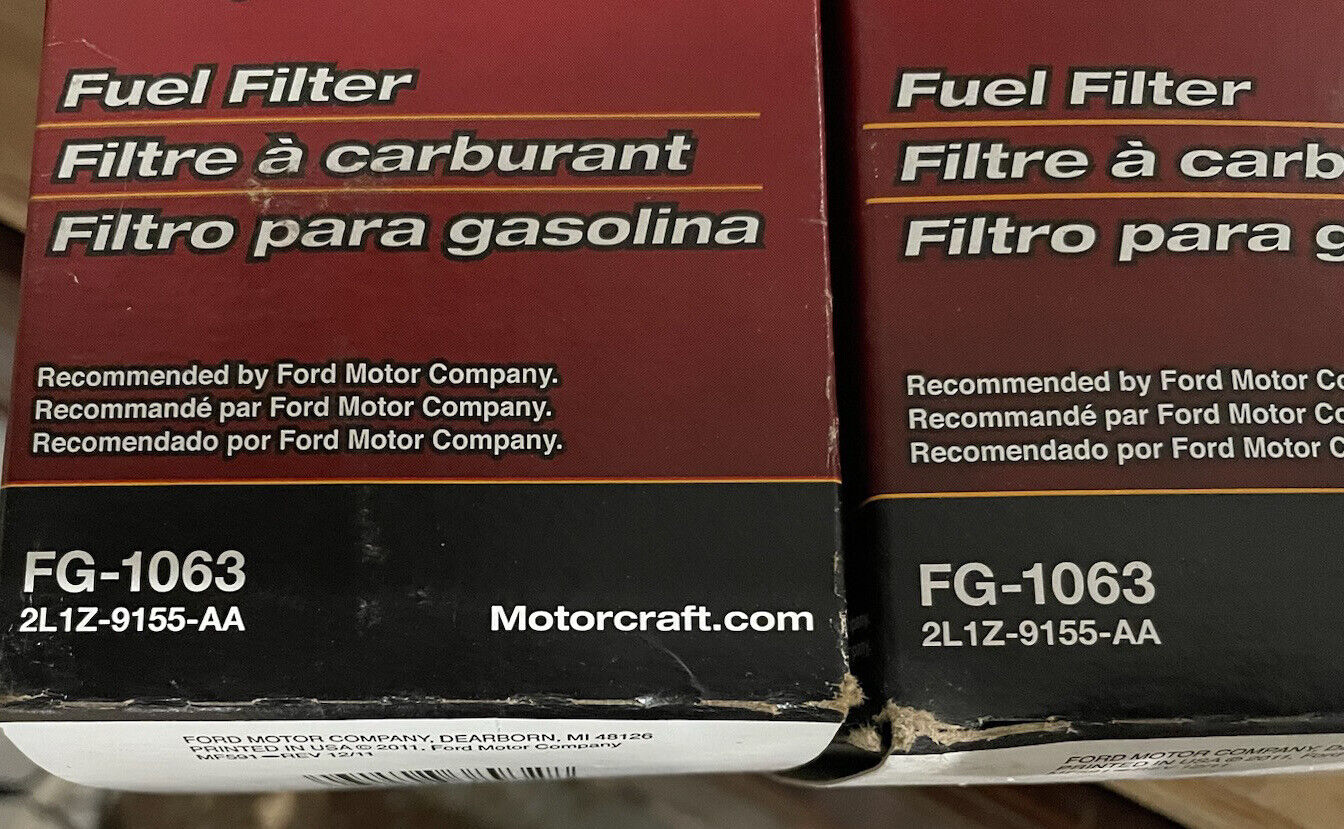 2 Fuel Filters Motorcraft FG1063