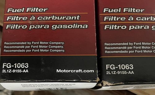 One (1) Fuel Filter Motorcraft FG1063