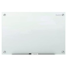 Quartet Magnetic Glass Dry Erase White Board, 36''W x Assorted Colors , Sizes