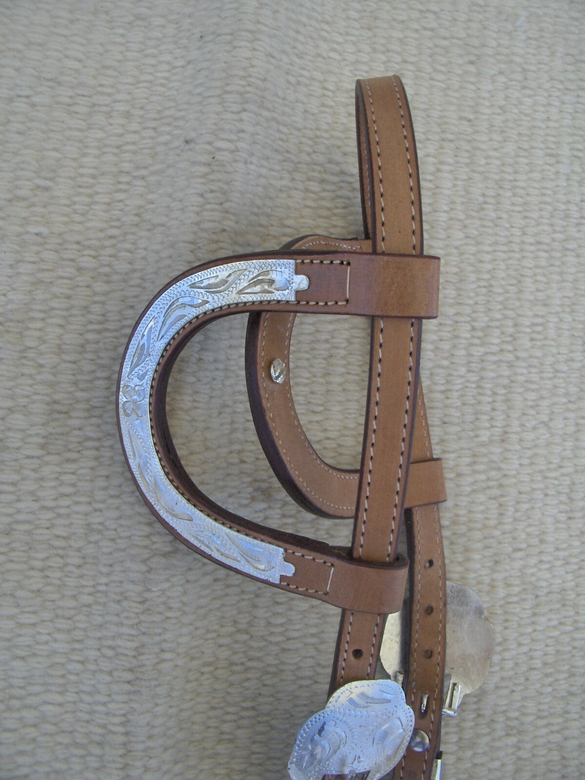 WESTERN SILVER SHOW/TRAIL HEADSTALL/BRIDLE