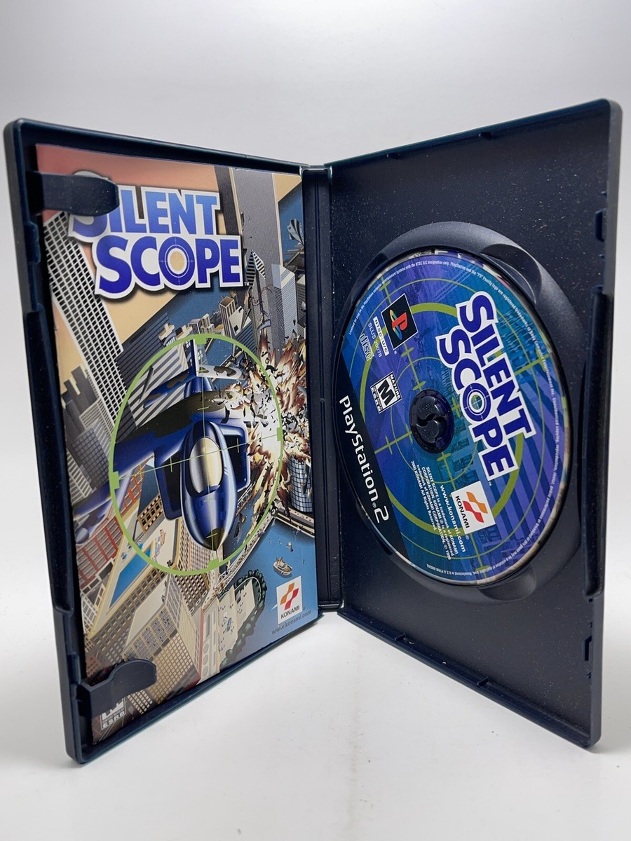 Silent Scope PlayStation 2 PS2 Complete CIB Konami Game Wear On