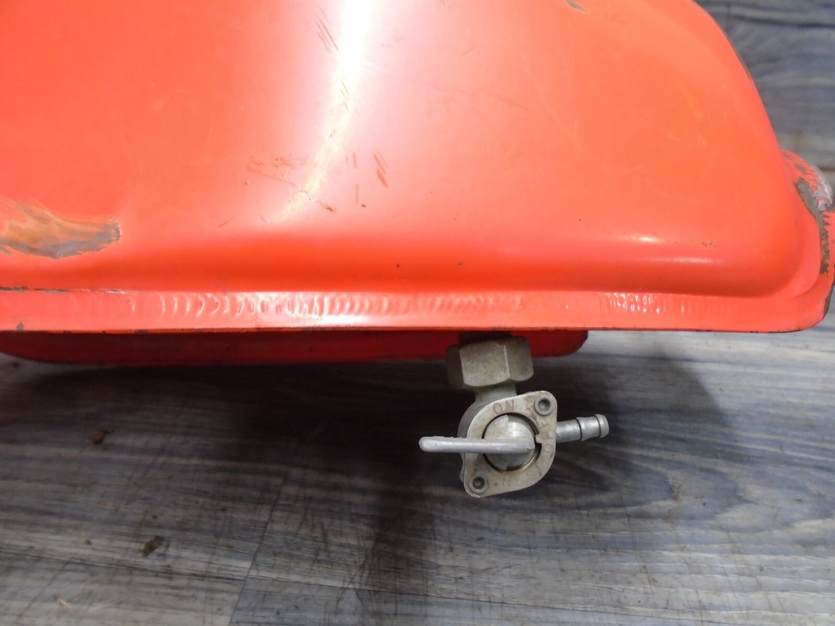 Honda XR200 XR XL 200 Motorcycle Bike Red Metal Gas Tank Fuel #3