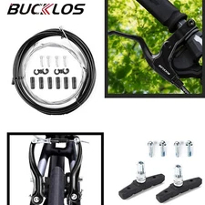 BUCKLOS Mountain Bike Long Arm V Brake Caliper Line Cable Housing Lever Set BMX