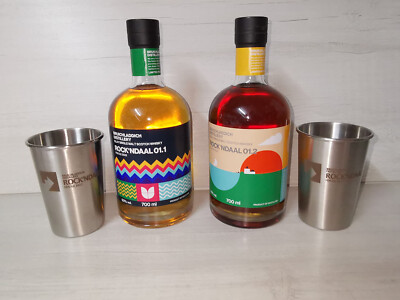 (285,71 /1L) Bruichladdich ROCK'NDAAL 01.1 & 01.2 - 700ml,- 50%vol.+2x Bächer
