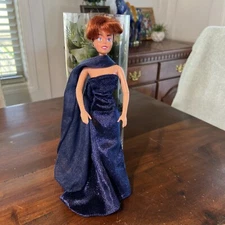 Vintage 1997 Galoob Collector Anastasia Doll In Paris Blue Dress RARE! Read Doll