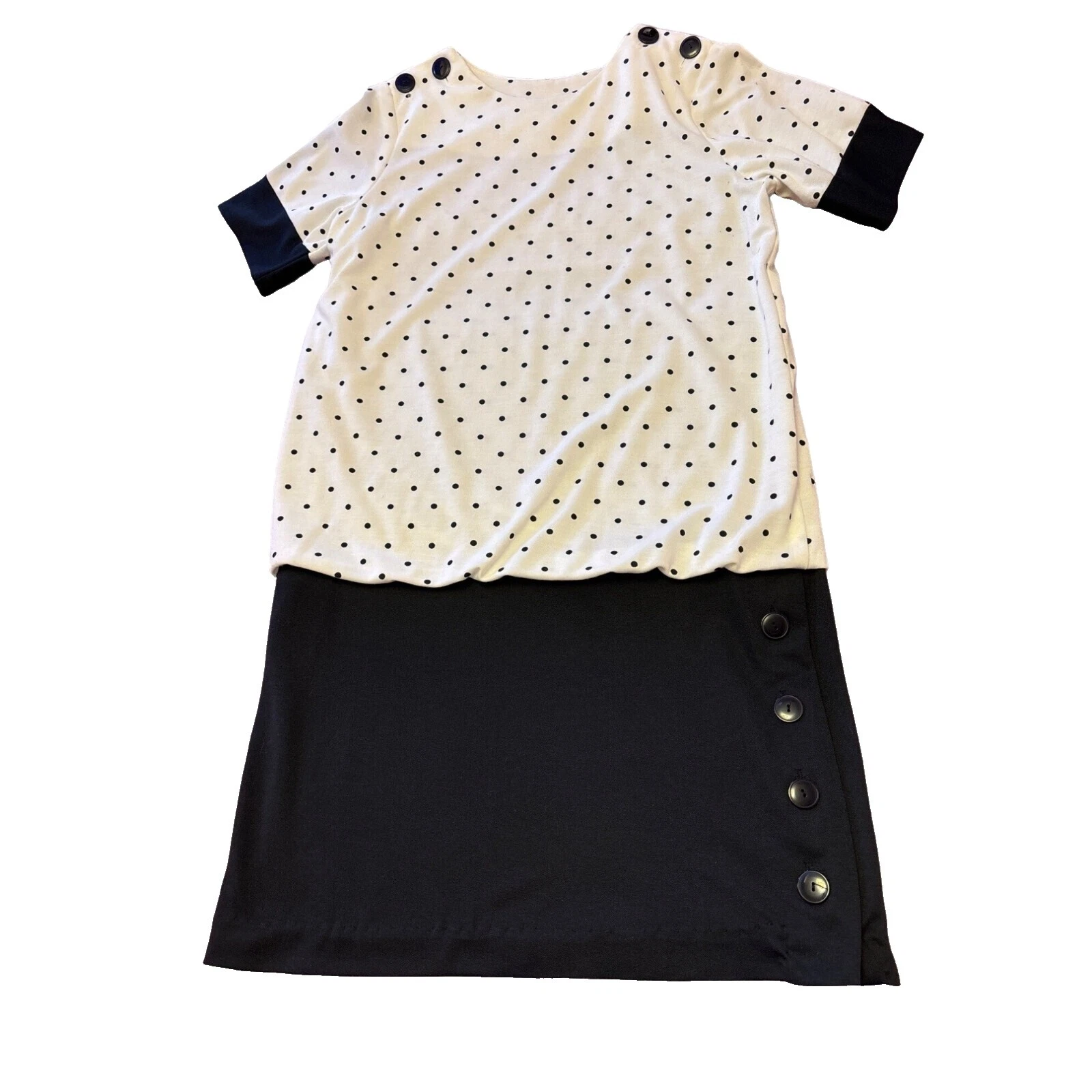 Vestidos Vintage Blanco Polialgodón para Mujeres