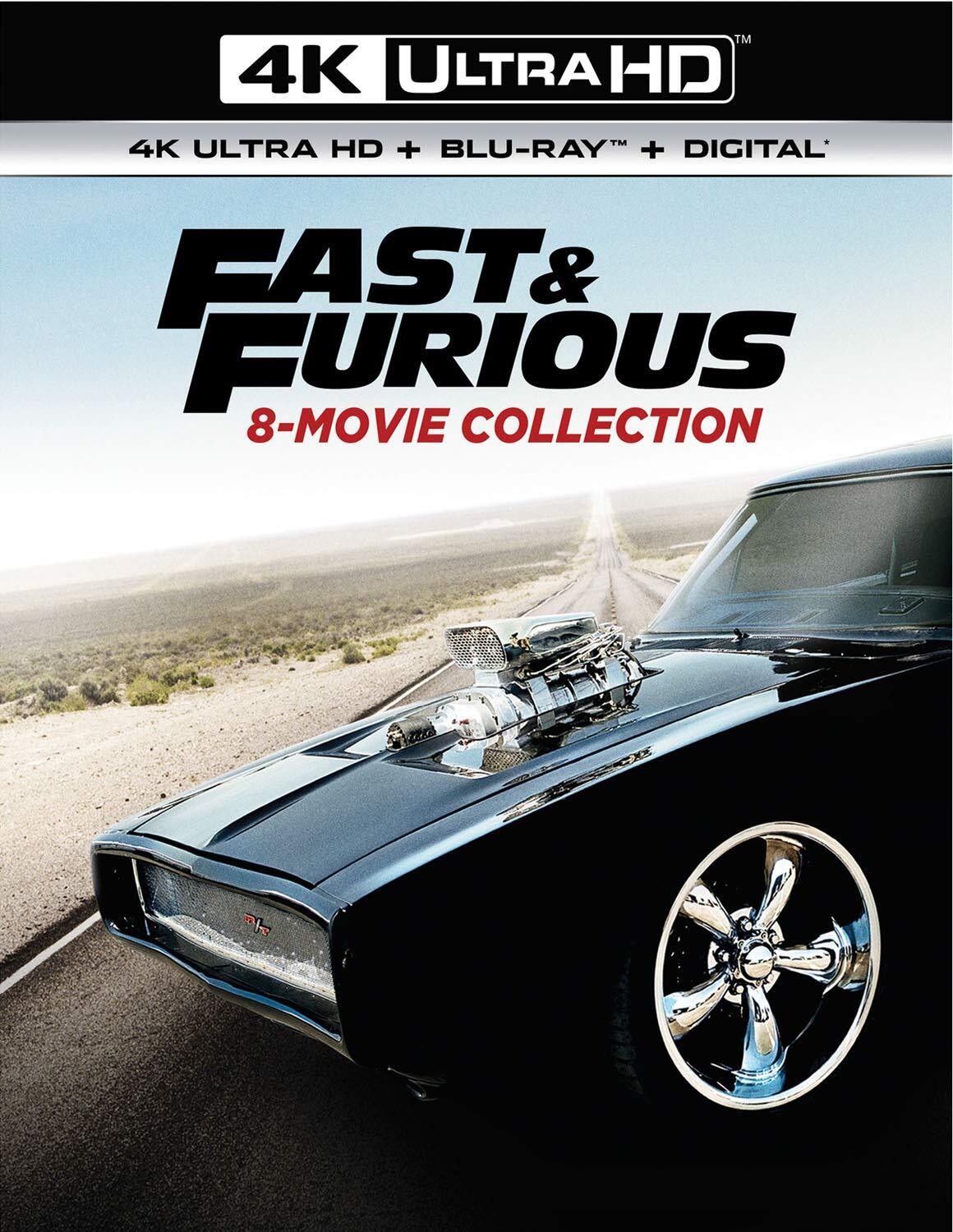 Fast & Furious 8-Movie Collection (Blu-ray) Lucas Black Vin Diesel Paul Walker