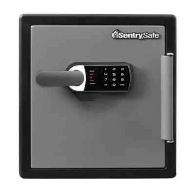 SentrySafe SFW123TTC Alarm Fire/Water Safe, 1.23 Cu Ft, Black