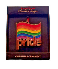 PRIDE Rainbow Flag Love Hanging Decor or Ornament Love All Studio Design New