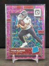 2022 Donruss Optic Tyler Allgeier Pink Velocity #'ed /79 & Base Rookie Card #278