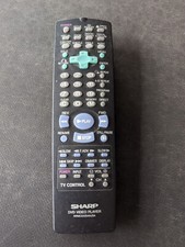 Sharp DVD Video Player Remote Control OEM Model RRMCG1254AJSA Black