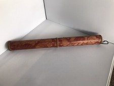 Vintage Handcarved 20" x 2" Rain Stick Rain Maker