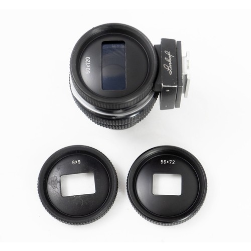 Linhof 9x12 4x5 75-360mm Universal Multifocus Viewfinder w/6X9 60X120 56X72 MASK