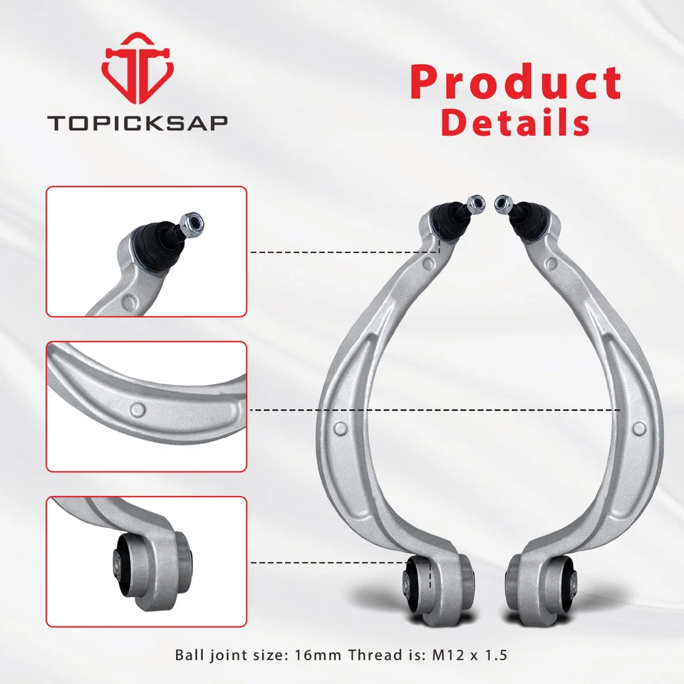 Brazo de control superior inferior delantero 10 piezas para Audi A4 A5 S4 S5 Q5 Quattro 2011 2012 Foto 3 de 4