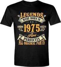 50th Birthday Shirt, Legends were Born in 1975, Vintage 50 Years Old T-Shirt