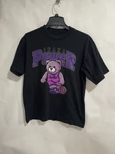 Inaka Power Black Shirt Est 2018 Size S Teddy Bear Tee Basketball