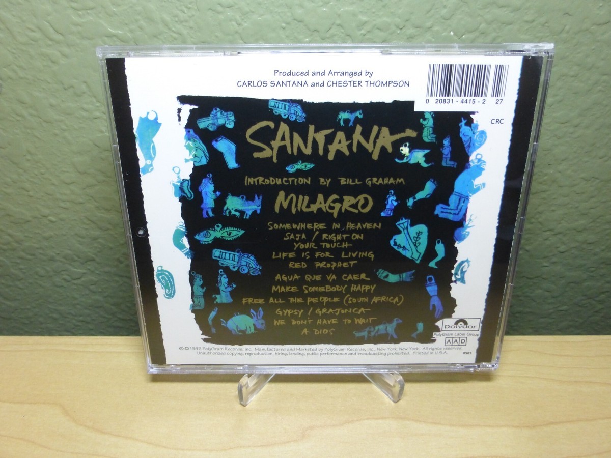 Santana Milagro CD Polydor Miles Davis 1992 | eBay