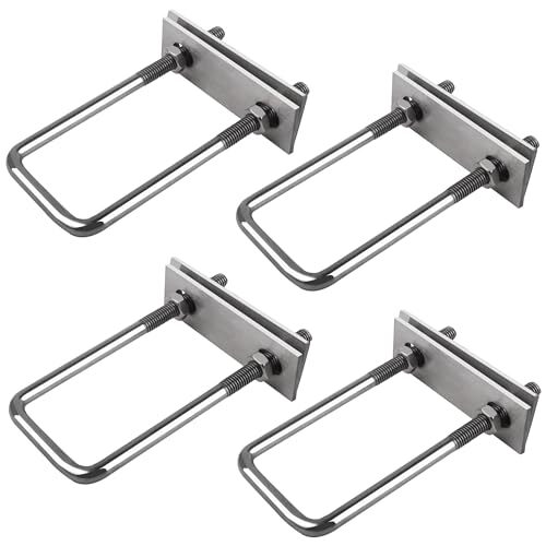 Staffe a U Inox M8 Marine Grade: 8 U-Bolts Quadrati Alta Resistenza