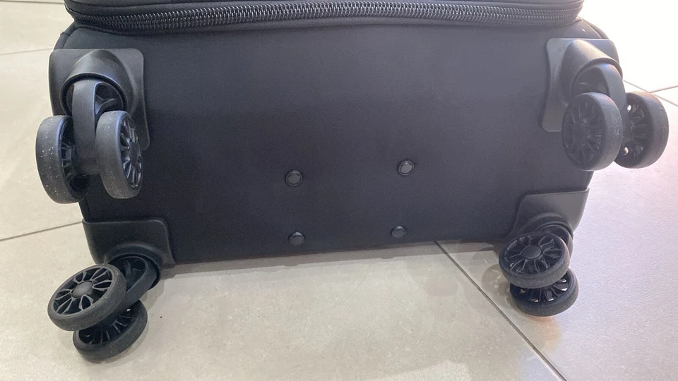 LOVE MOSCHINO TROLLEY DA VIAGGIO nero tessuto tecnico (48*38*16 cm) TM03 - Immagine 2 di 4