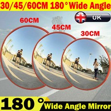 Wide Angle Security Curved Convex Road Mirror Traffic Driveway Safety Outdoor UK