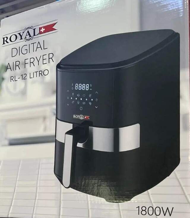 Friggitrice ad Aria 12L 1800W | Forno ad Aria Calda Rotante Touch Screen