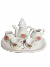 Miniature Royal Norfolk Ceramic Tea Set Pink Roses Child  s Play Cottagecore